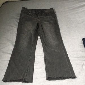 Womens american eagle black button fly jeans